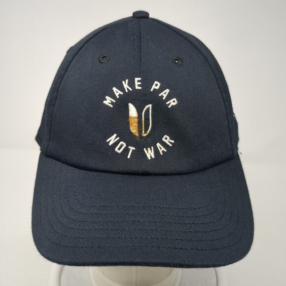 Make Par Not War Baseball Cap Black One Size Adjustable Embroidered Link Soul - Picture 2 of 9